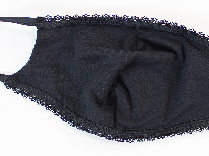 【COTTON CLUB】【コットンクラブ】MASQUE　FV7　マスク　BLACK