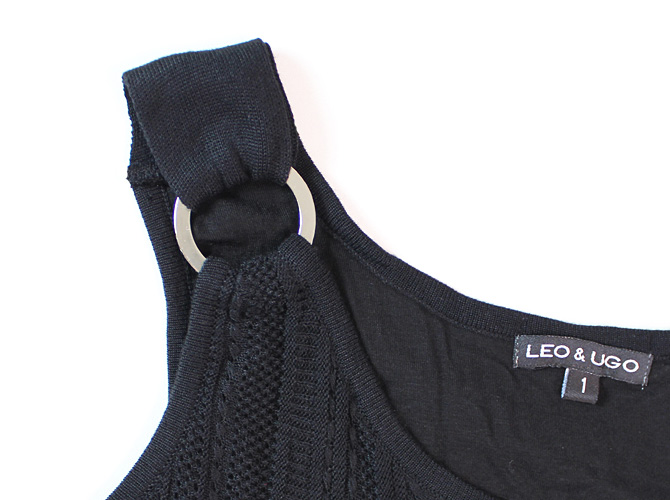 【LEO & UGO】【レオアンドユーゴ】BER847 ニットドレス　ブラック