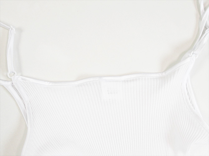 【Oscalito】【オスカリート】3109　コットンリブ　キャミソール　BIANCO（ホワイト）