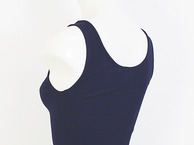 【Oscalito】【オスカリート】3122　コットンリブ タンクトップ BLUE（ネイビー）