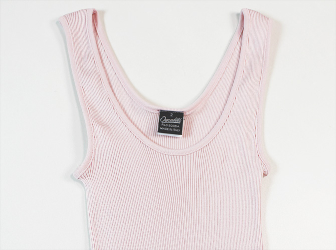 【Oscalito】【オスカリート】3122　コットンリブ タンクトップ ROSA 