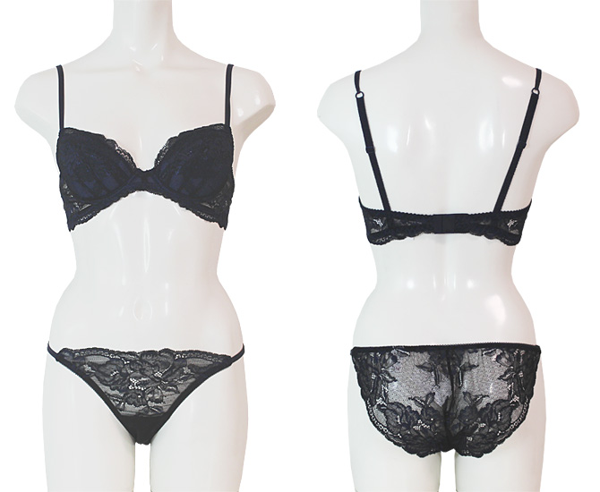 【STUDIO SHINNO】スチューディオシンノ 0822　サイドストリング　総レースショーツ　Night Blue/Black