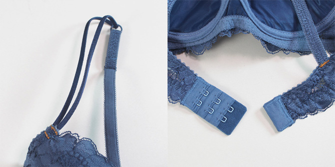 【STUDIO SHINNO】【スチューディオシンノ】 0849　総レース ダブルパットブラ　JEANS