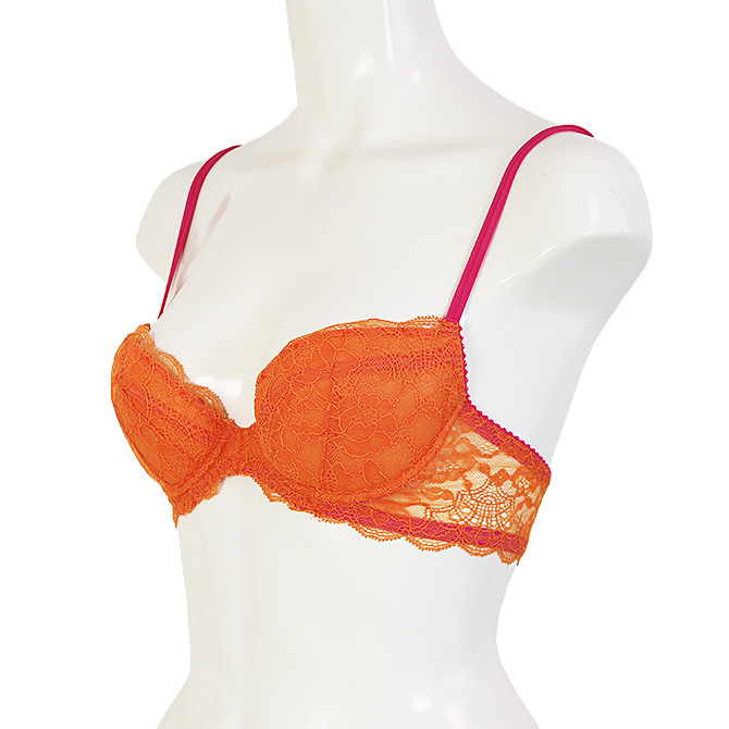 【STUDIO SHINNO】【スチューディオシンノ】　0852 ダブルパットブラ　Orange/Strawberry