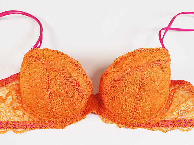 【STUDIO SHINNO】【スチューディオシンノ】　0852 ダブルパットブラ　Orange/Strawberry