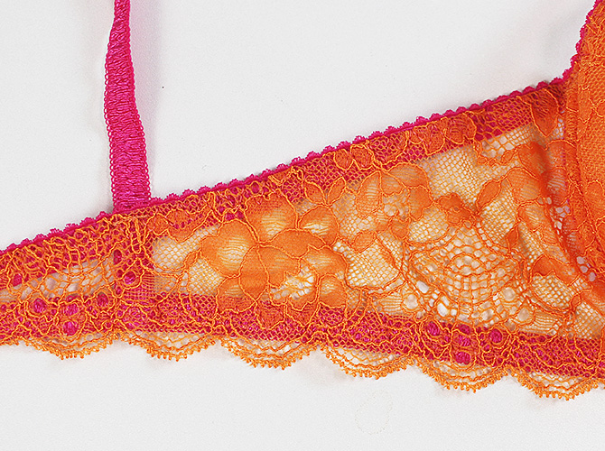 【STUDIO SHINNO】【スチューディオシンノ】　0852 ダブルパットブラ　Orange/Strawberry