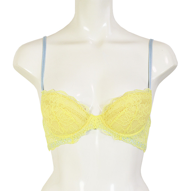 【STUDIO SHINNO】【スチューディオシンノ】　0852 ダブルパットブラ　Yellow/Light Blue
