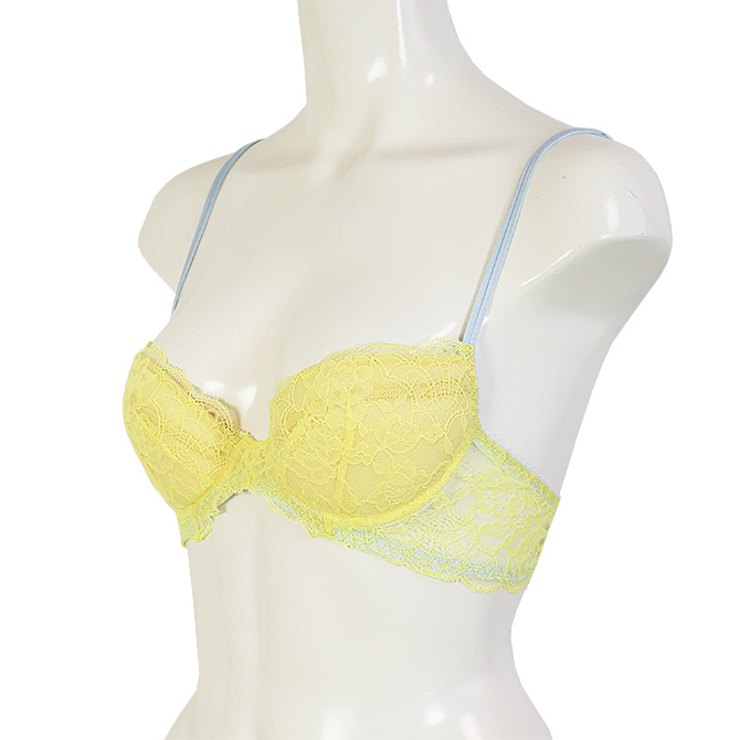【STUDIO SHINNO】【スチューディオシンノ】　0852 ダブルパットブラ　Yellow/Light Blue