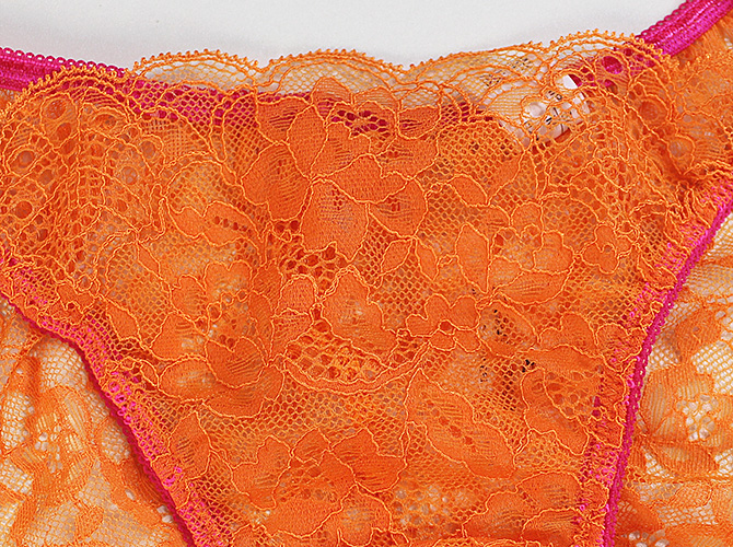【STUDIO SHINNO】【スチューディオシンノ】 0853　サイドストリング　総レースショーツ　Orange/Strawberry 