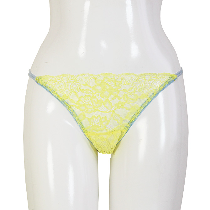 【STUDIO SHINNO】【スチューディオシンノ】 0853　サイドストリング　総レースショーツ　Yellow/Light Blue