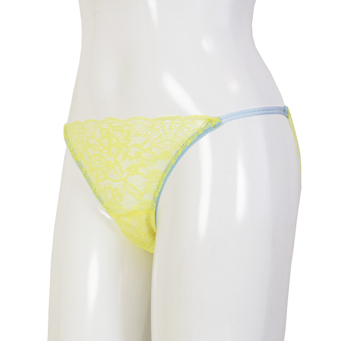 【STUDIO SHINNO】【スチューディオシンノ】 0853　サイドストリング　総レースショーツ　Yellow/Light Blue
