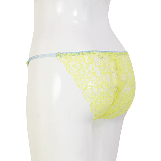 【STUDIO SHINNO】【スチューディオシンノ】 0853　サイドストリング　総レースショーツ　Yellow/Light Blue