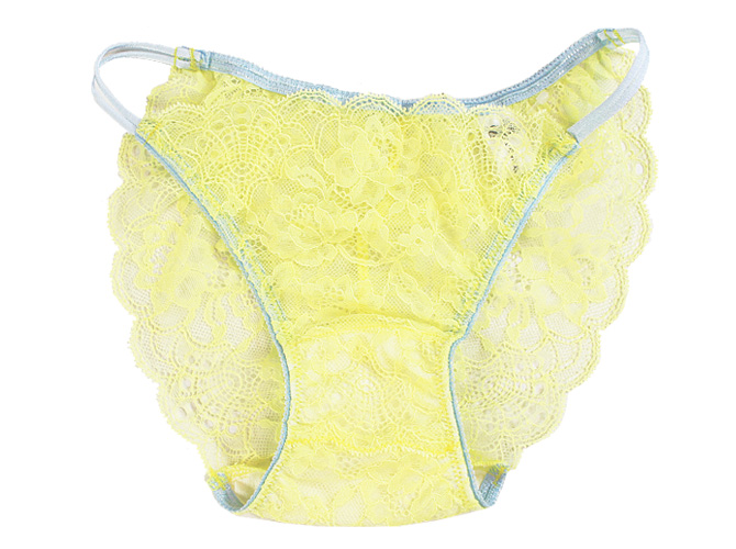 【STUDIO SHINNO】【スチューディオシンノ】 0853　サイドストリング　総レースショーツ　Yellow/Light Blue