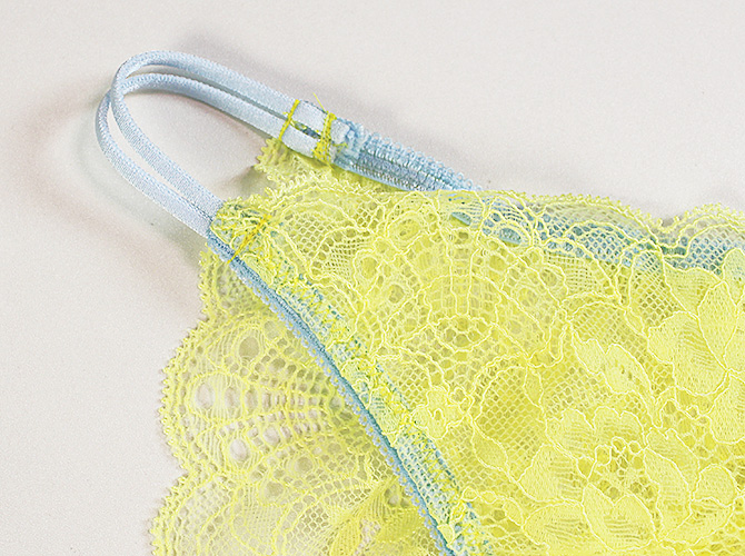 【STUDIO SHINNO】【スチューディオシンノ】 0853　サイドストリング　総レースショーツ　Yellow/Light Blue