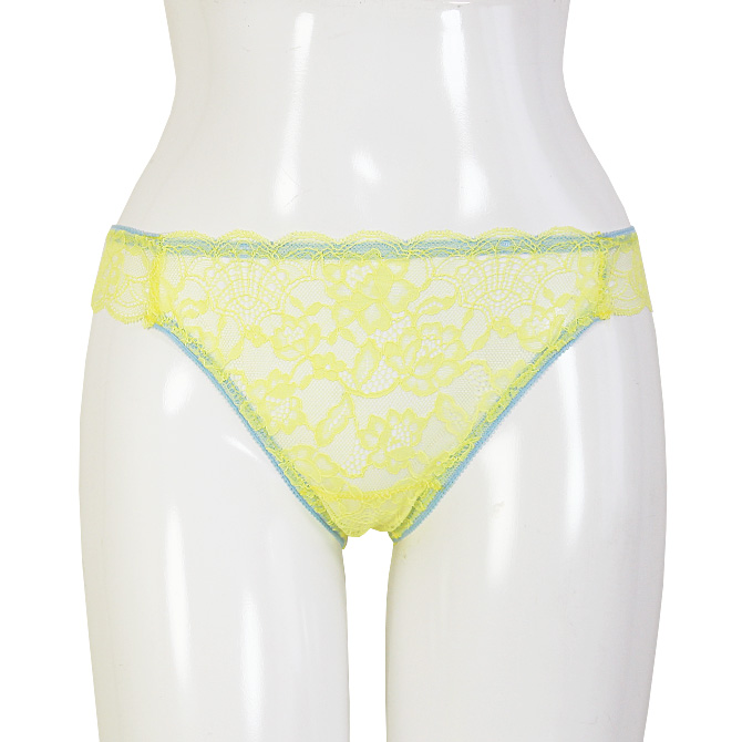 【STUDIO SHINNO】【スチューディオシンノ】 0853　サイドストリング　総レースショーツ　Yellow/Light Blue