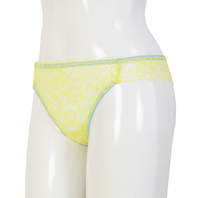 【STUDIO SHINNO】【スチューディオシンノ】 0853　サイドストリング　総レースショーツ　Yellow/Light Blue