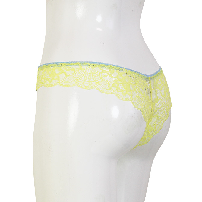 【STUDIO SHINNO】【スチューディオシンノ】 0853　サイドストリング　総レースショーツ　Yellow/Light Blue