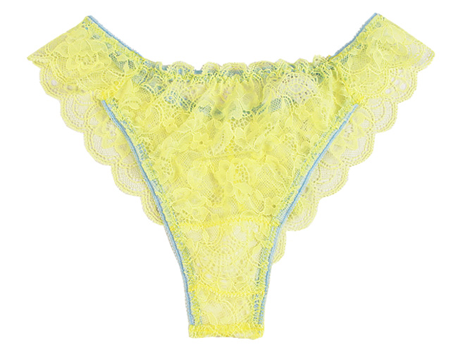 【STUDIO SHINNO】【スチューディオシンノ】 0853　サイドストリング　総レースショーツ　Yellow/Light Blue