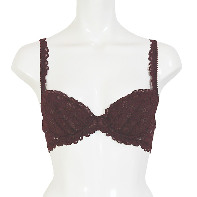 【STUDIO SHINNO】【スチューディオシンノ】　0855 ダブルパットブラ　Burgundy 