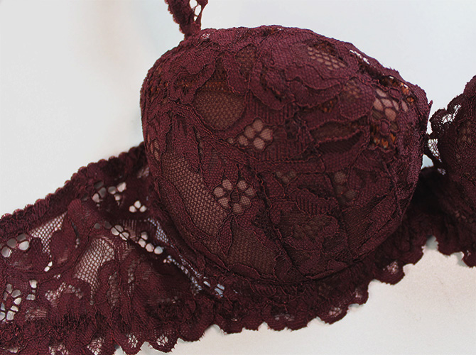 【STUDIO SHINNO】【スチューディオシンノ】　0855 ダブルパットブラ　Burgundy 