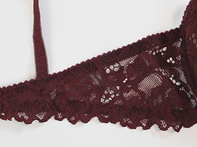 【STUDIO SHINNO】【スチューディオシンノ】　0855 ダブルパットブラ　Burgundy 