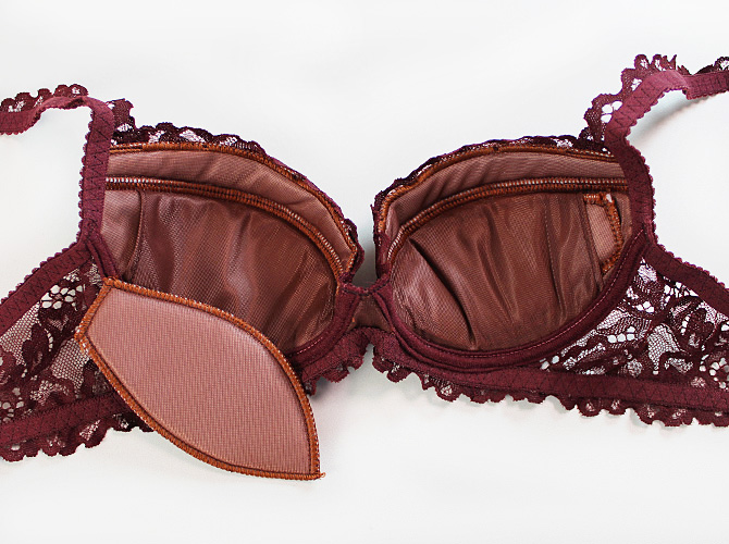 【STUDIO SHINNO】【スチューディオシンノ】　0855 ダブルパットブラ　Burgundy 