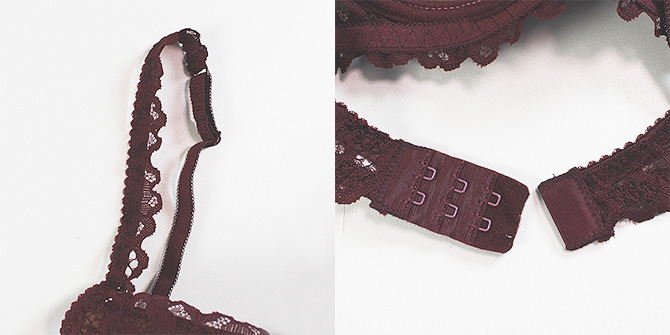 【STUDIO SHINNO】【スチューディオシンノ】　0855 ダブルパットブラ　Burgundy 