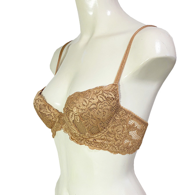 【STUDIO SHINNO】スチューディオシンノ　0920 ダブルパットブラ　モカ